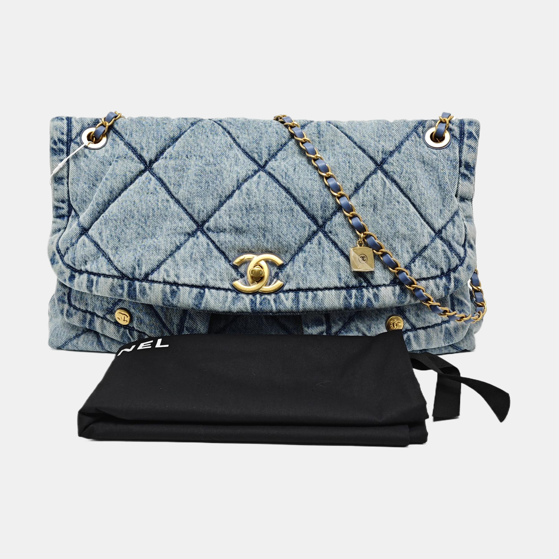 Suppletwins Quilted Denim Blue