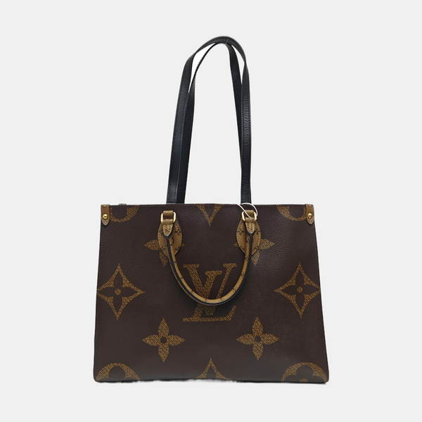 ONTHEGO MM Monogram Coated Canvas Brown