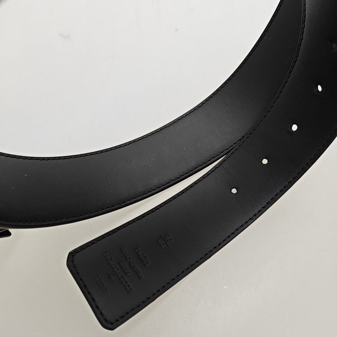 Coated Canvas Belt Black