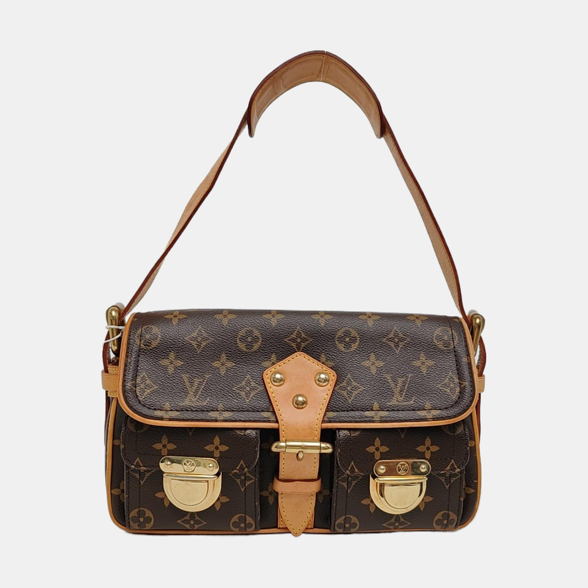 HUDSON PM Monogram Coated Canvas Brown