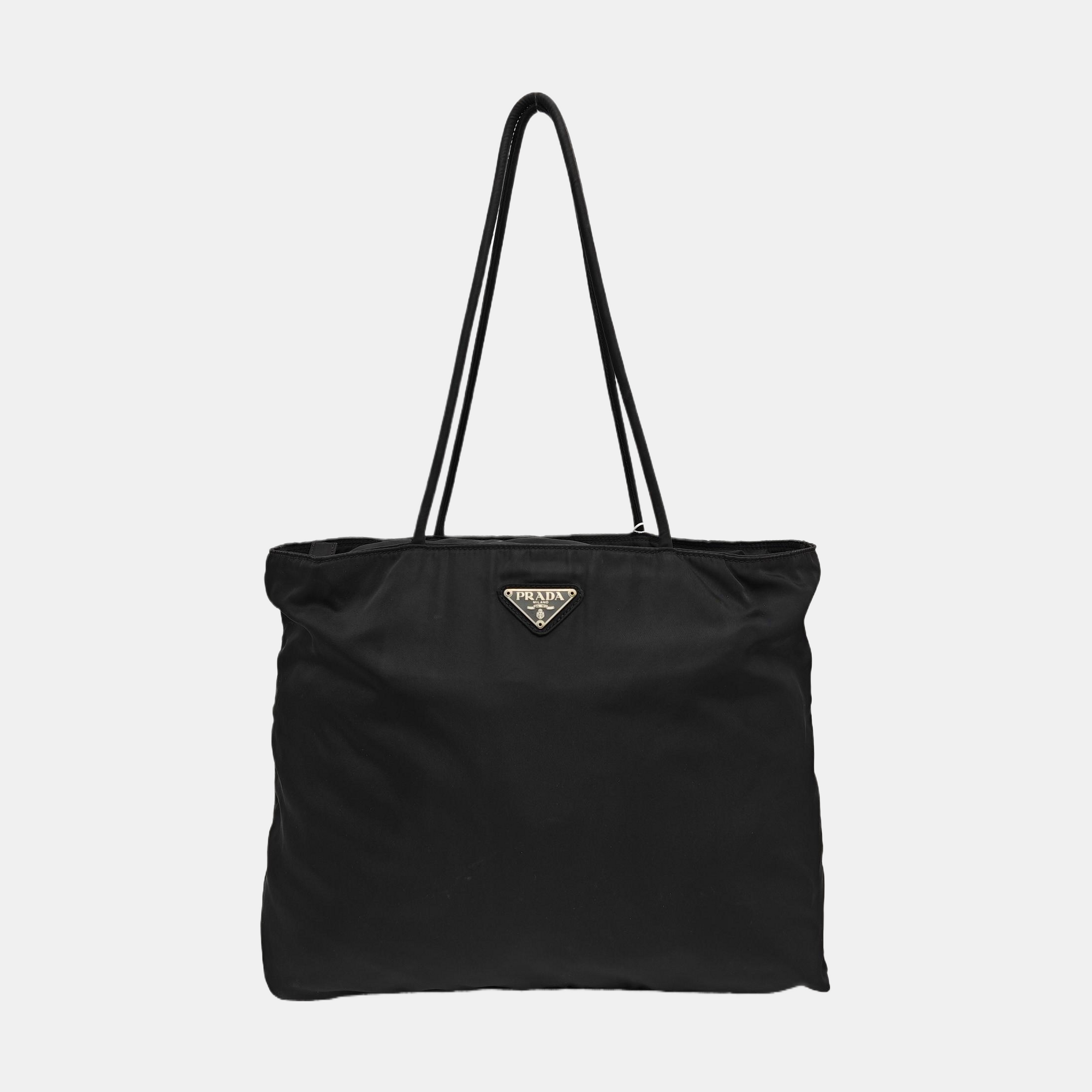 Nylon Shoulder Bag Black