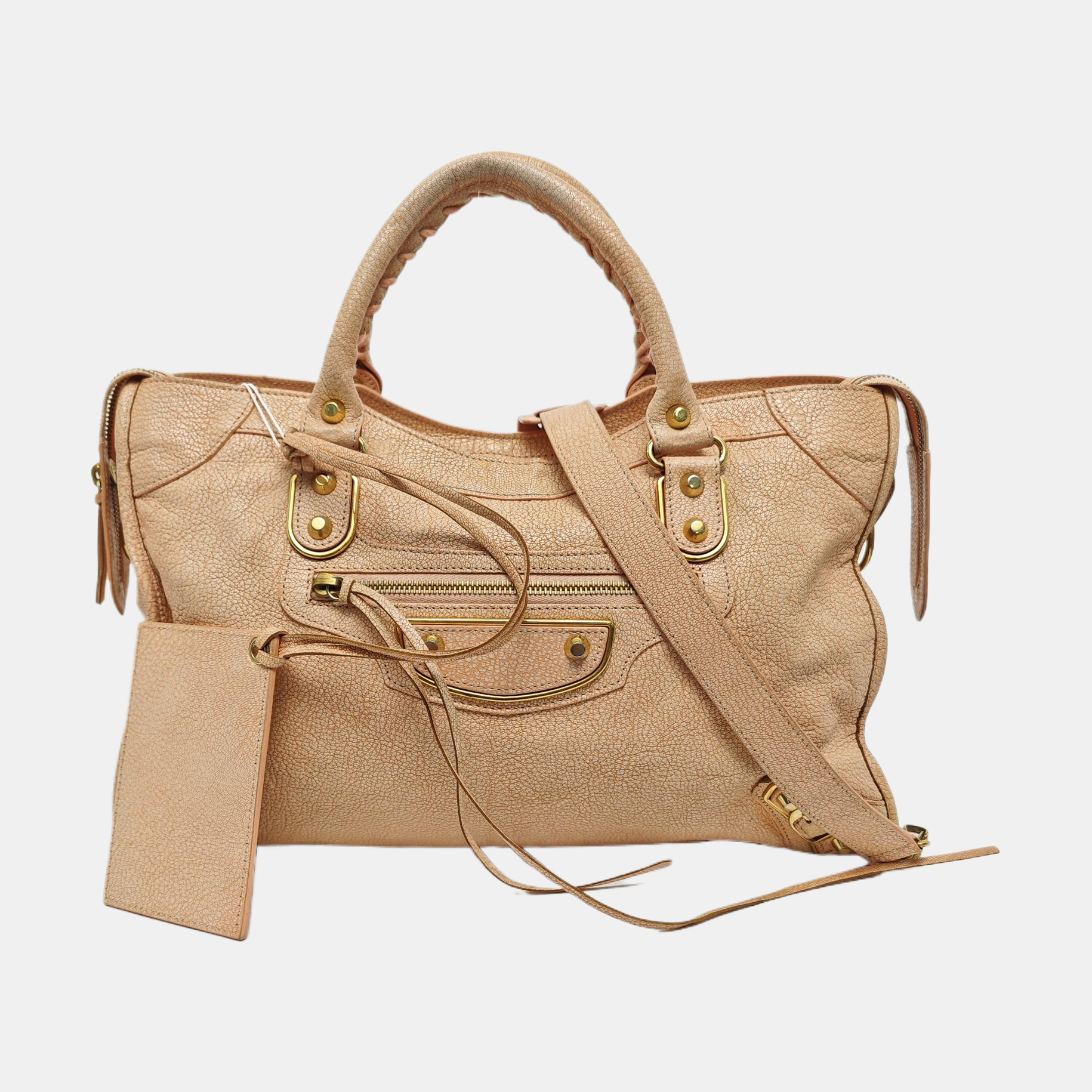 Classic Metallic Edge City Leather Pink