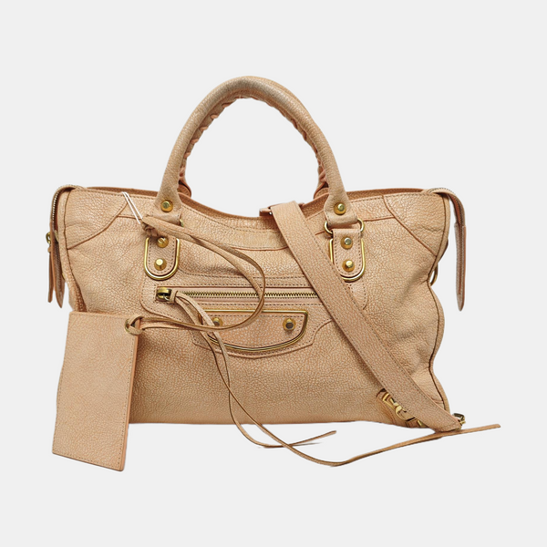 Classic Metallic Edge City Leather Pink