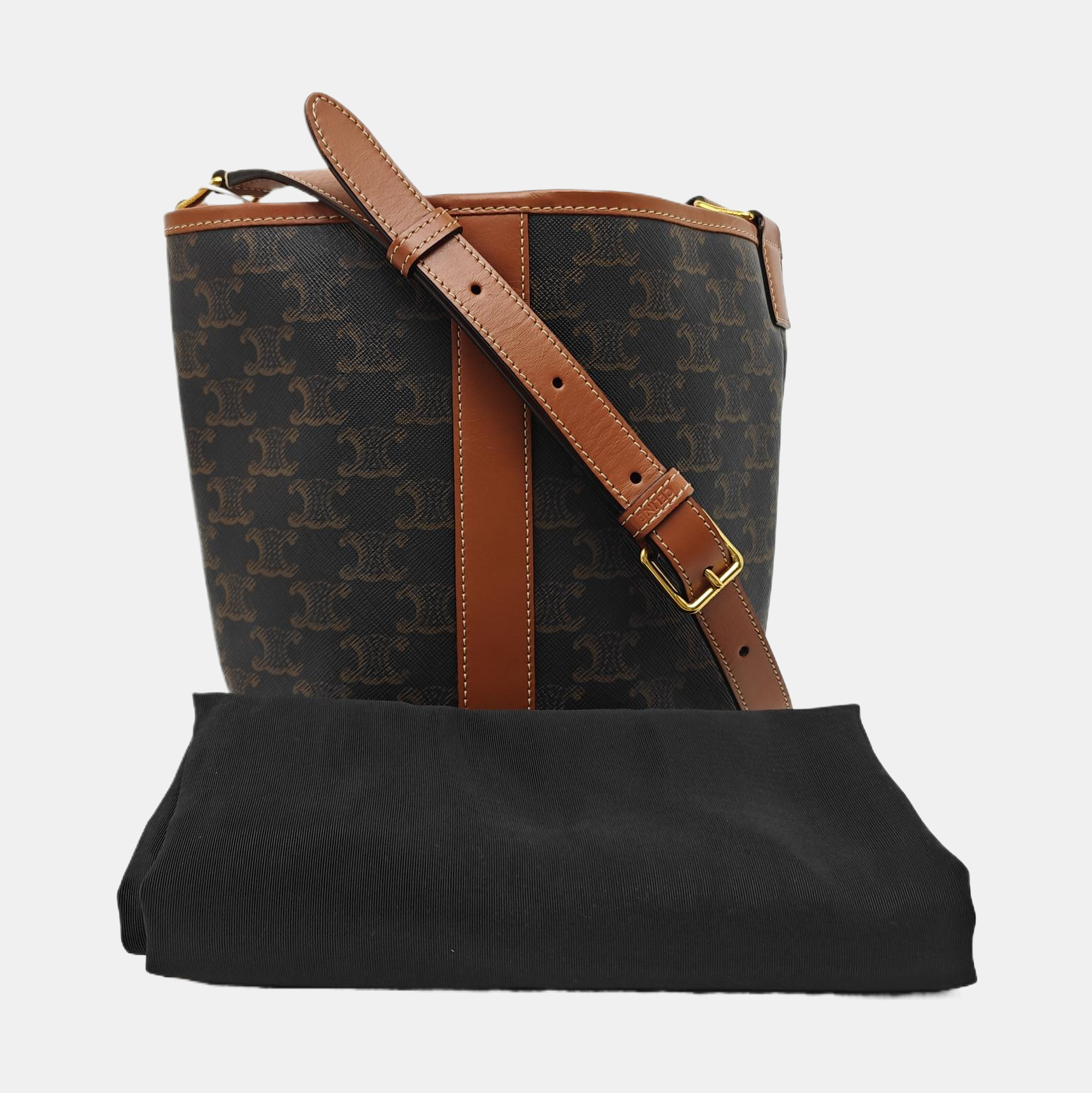 TRIOMPHE CANVAS Small Coated Canvas Brown