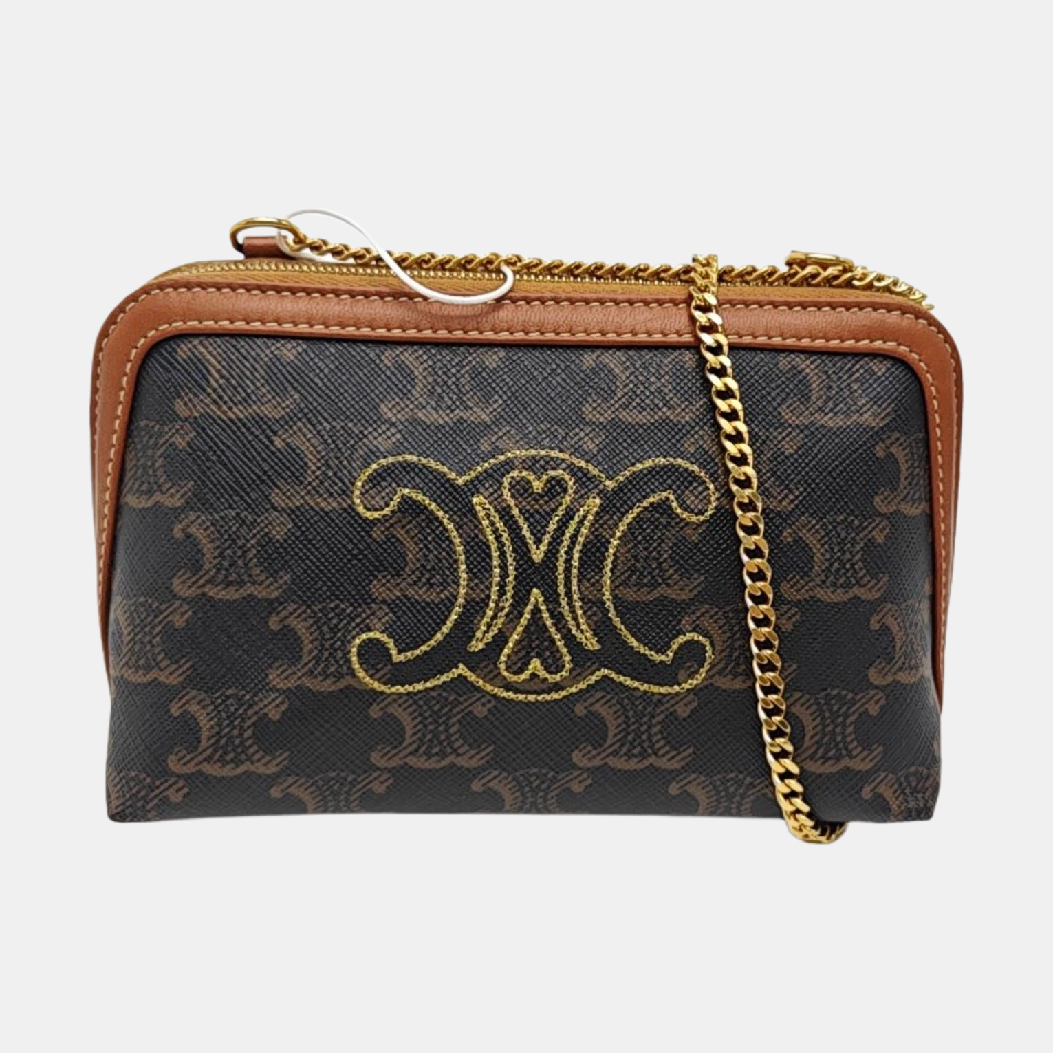 TRIOMPHE Mini Coated Canvas Brown