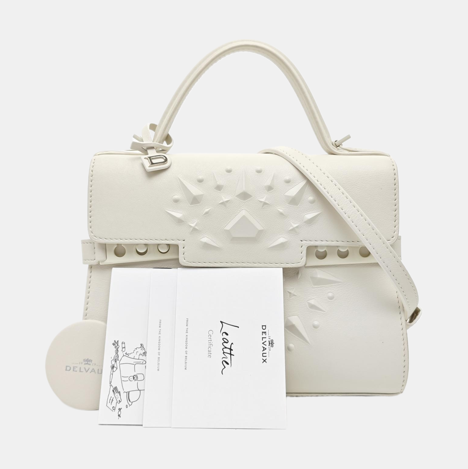 Tempête Small Calfskin White