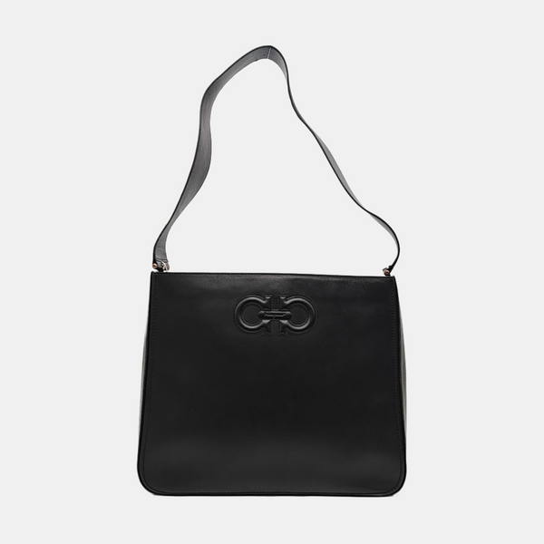 Calfskin Shoulder Bag Black