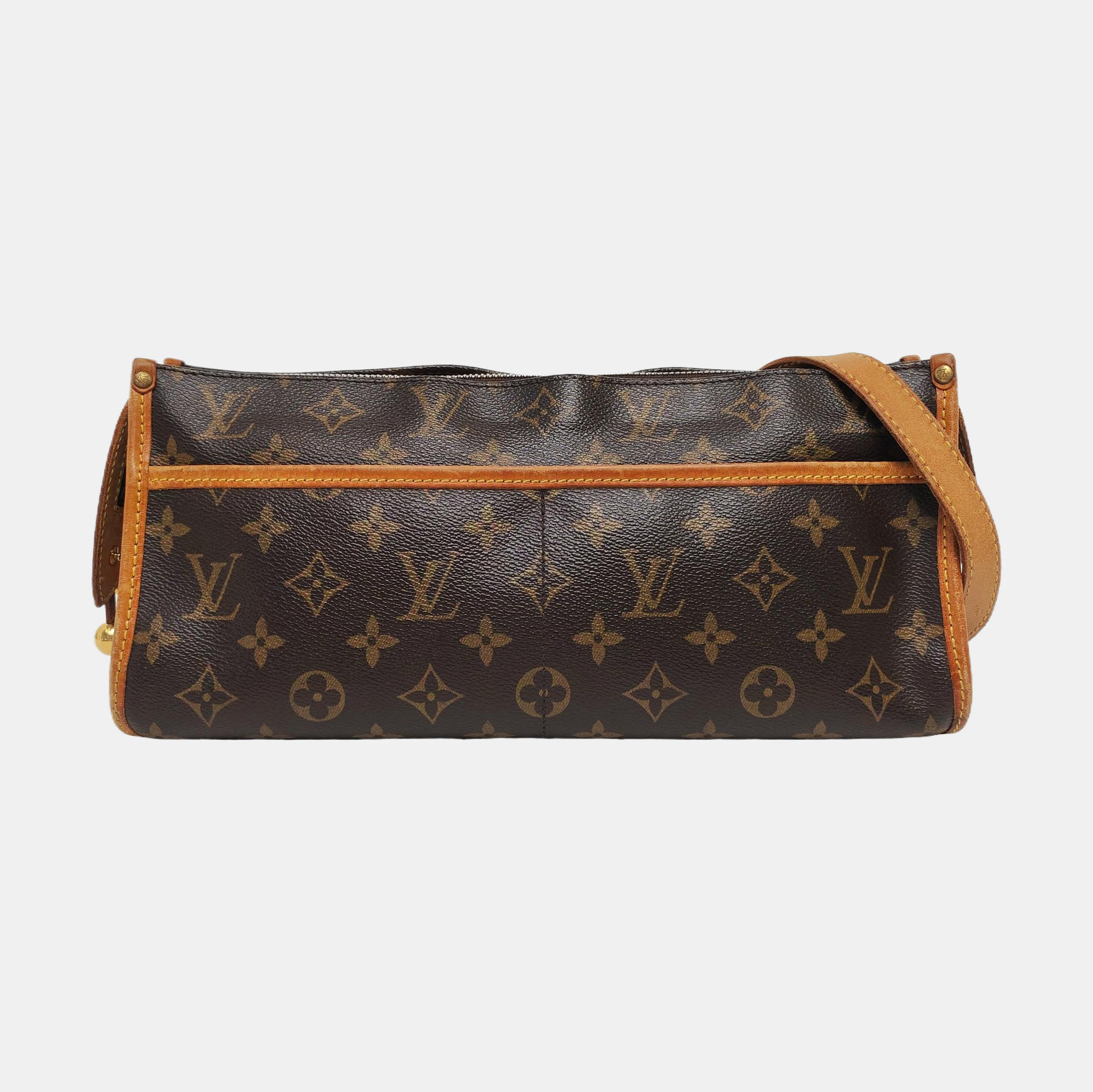 POPINCOURT Monogram Coated Canvas Brown