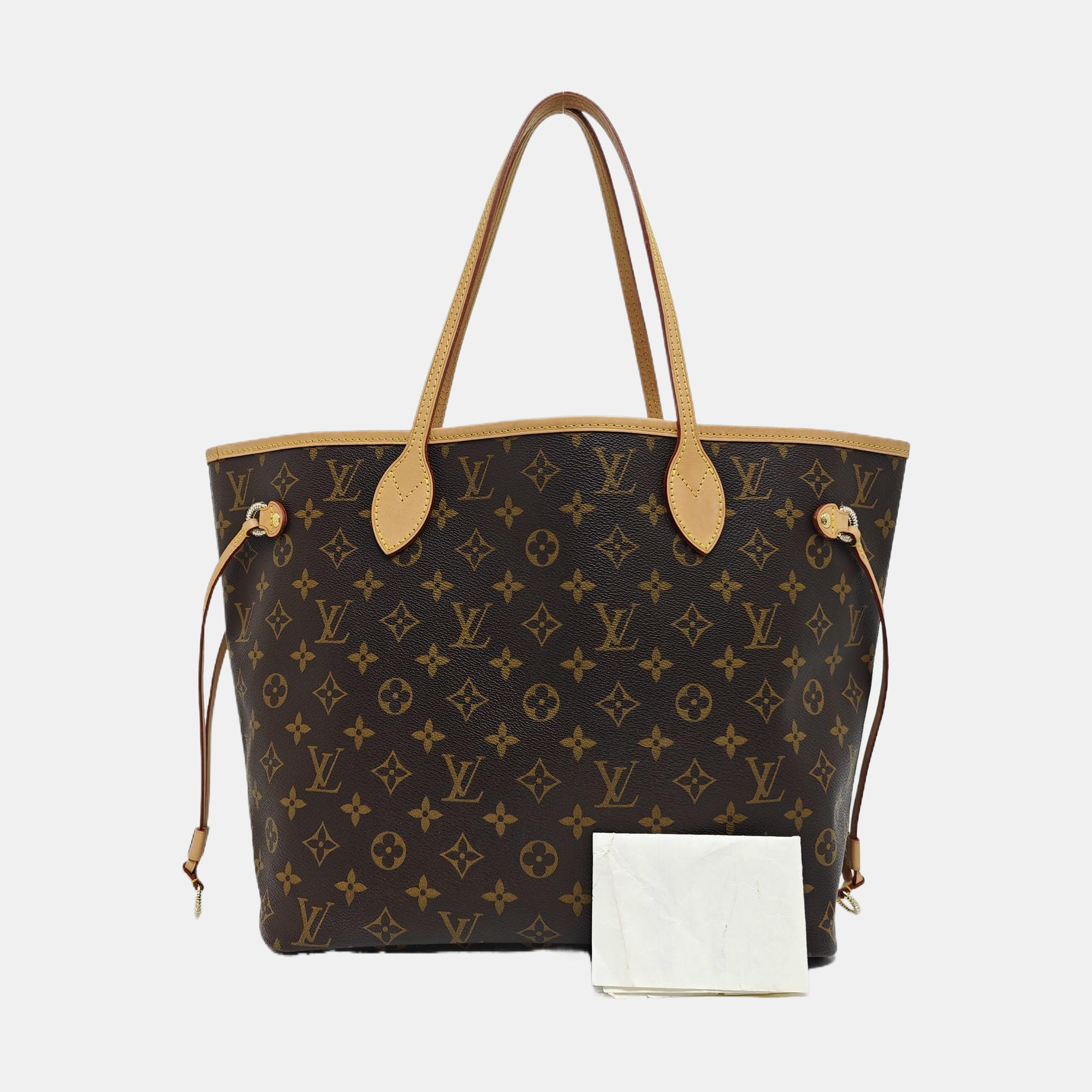 NEVERFULL MM Monogram Coated Canvas Brown