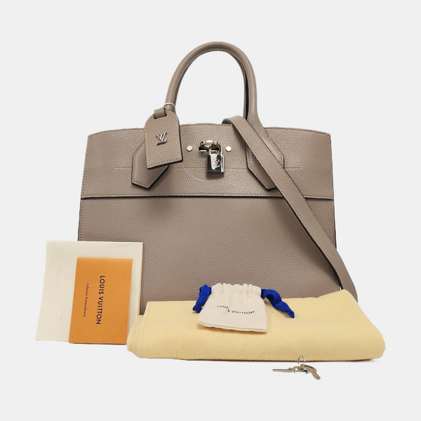 CITY STEAMER MM Calfskin Gray