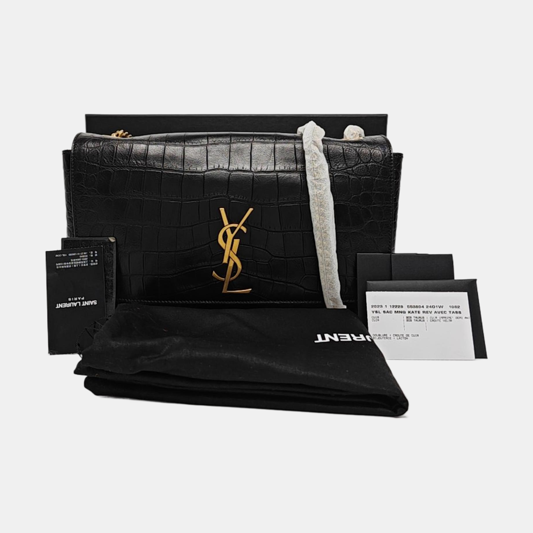 KATE Large Calfskin Black