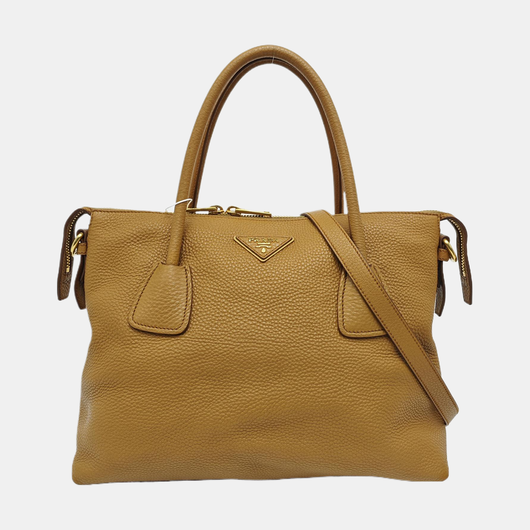 Calfskin Shoulder Bag Brown