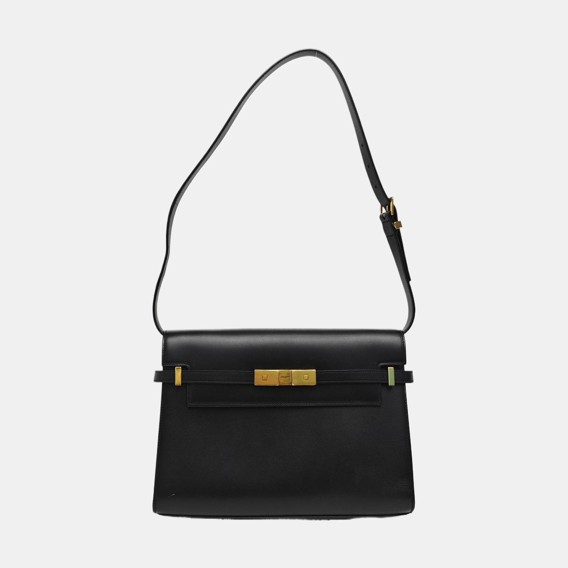 MANHATTAN Medium Calfskin Black