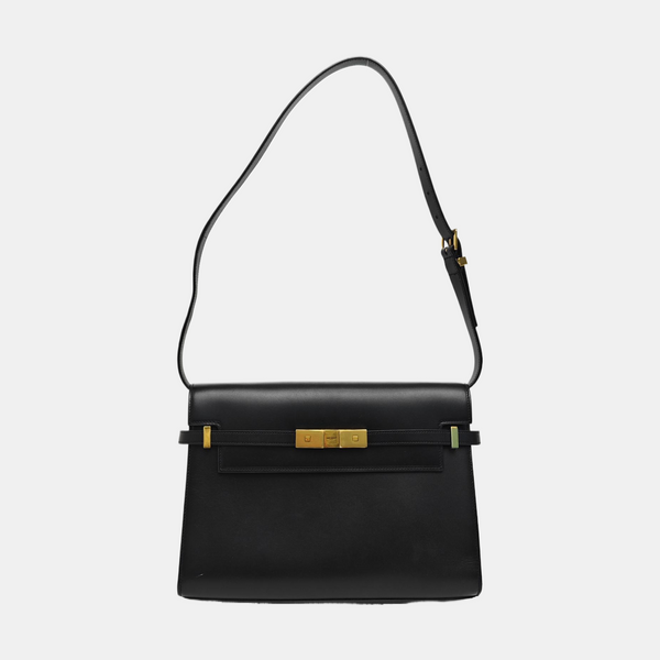 MANHATTAN Medium Calfskin Black
