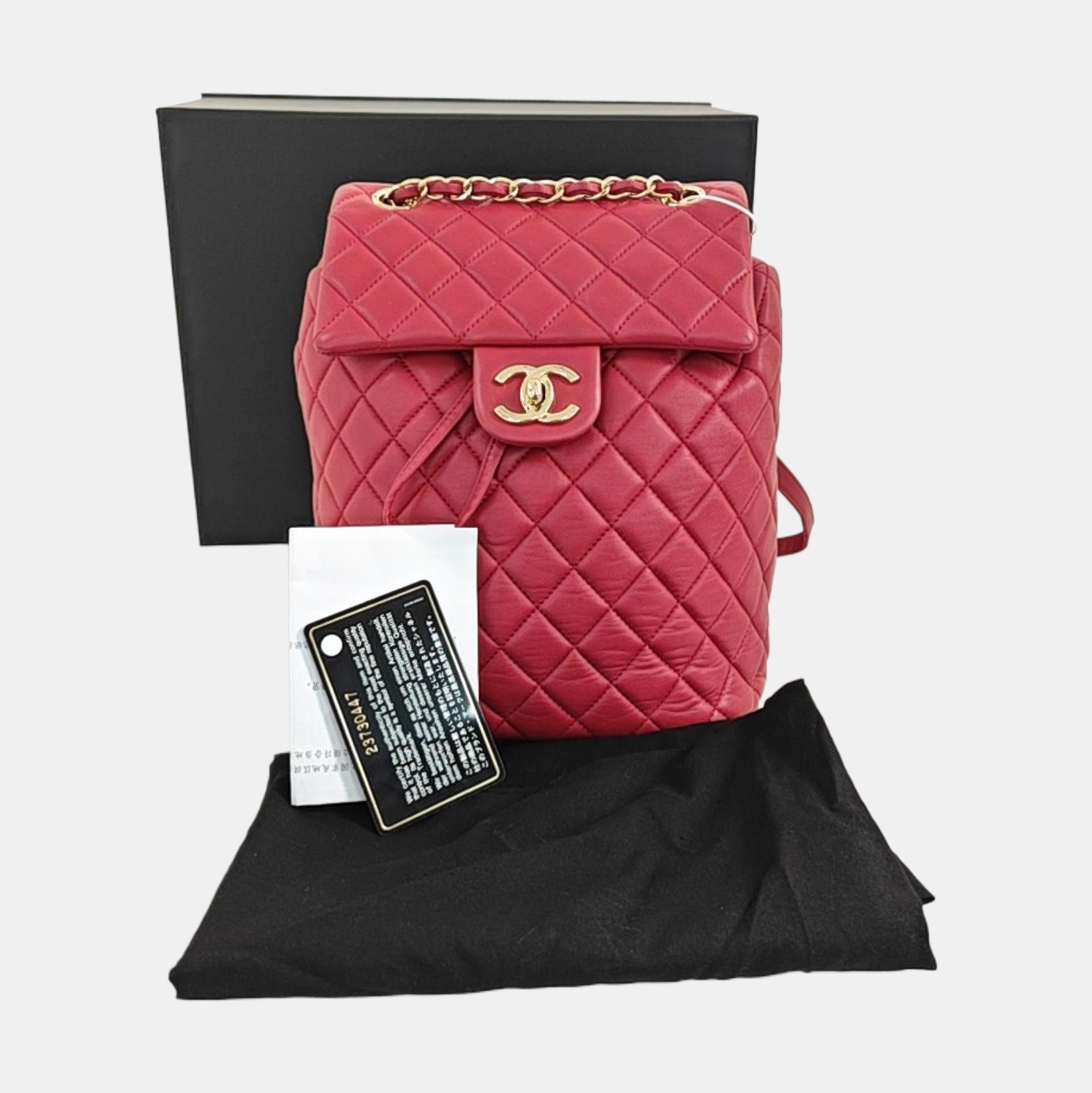 URBAN SPIRIT Small Quilted Lambskin Red