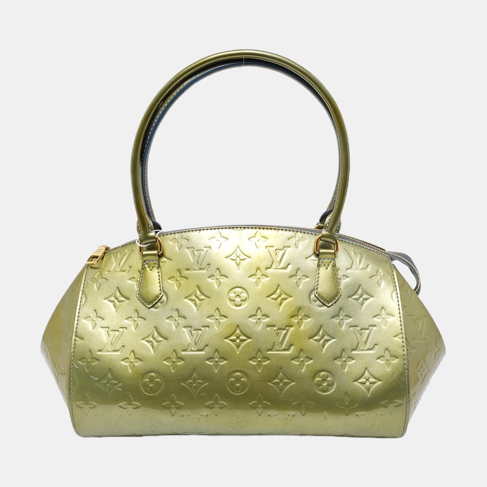 SHERWOOD Monogram Patent Leather Green