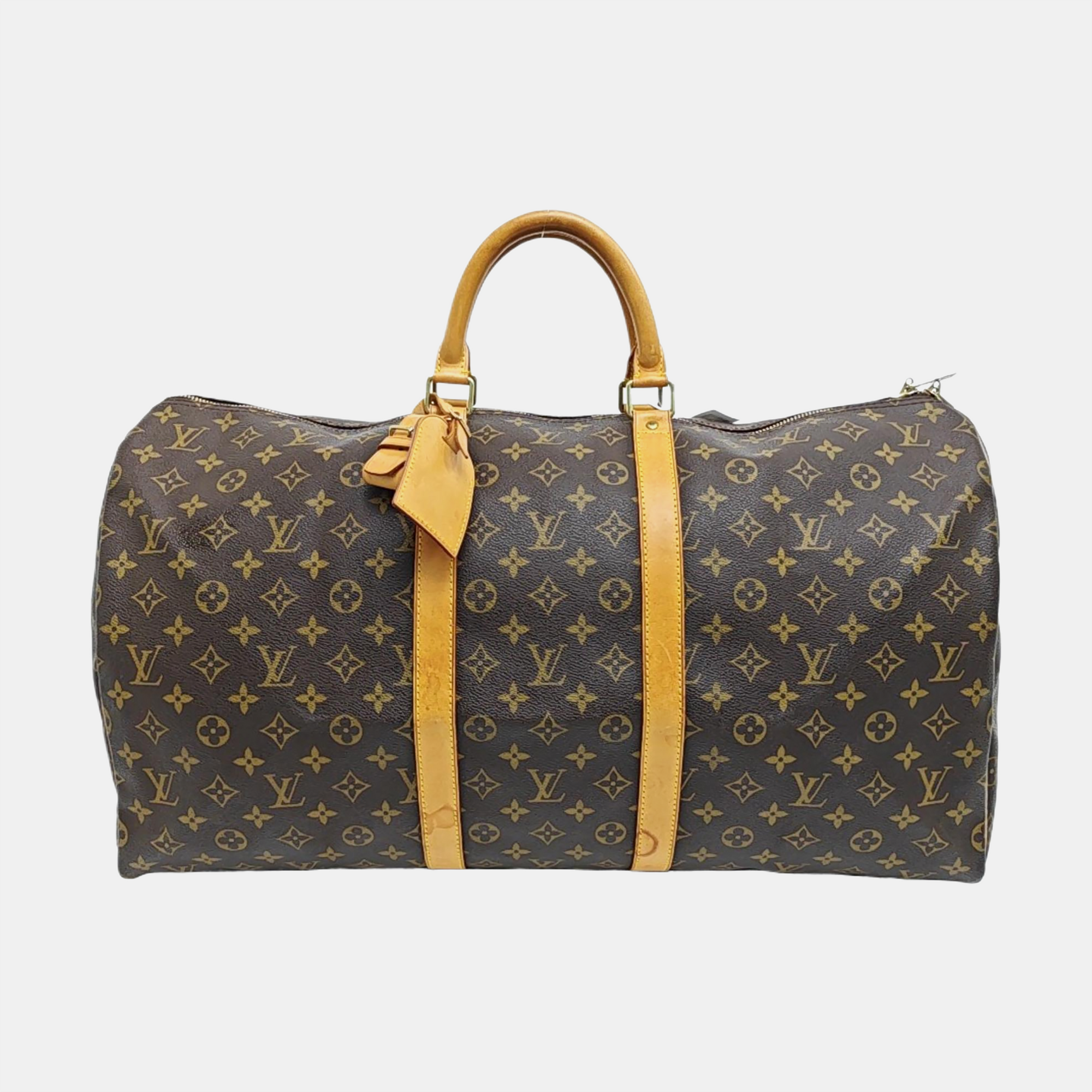 SAC SOUPLE 55 Monogram Coated Canvas Brown