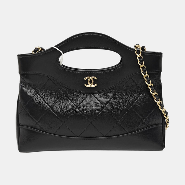 CHANEL 31 Nano Quilted Calfskin Black