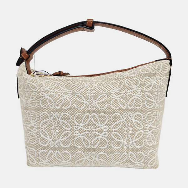 Anagram Small Monogram Canvas Beige