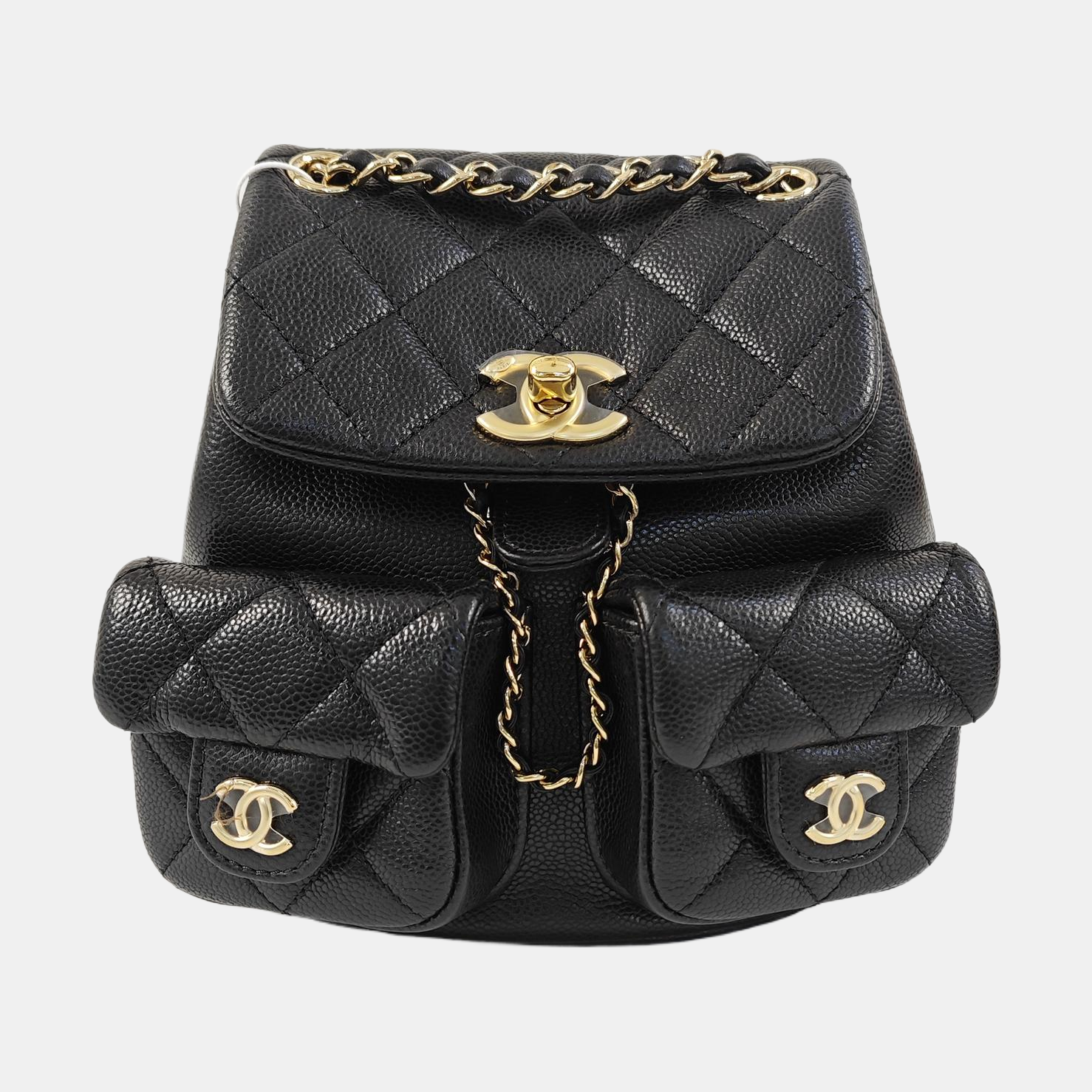 DUMA Quilted Calfskin Black
