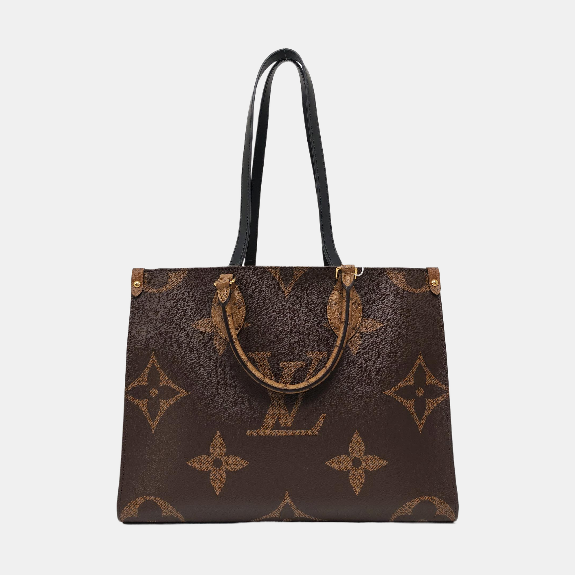 ONTHEGO MM Monogram Coated Canvas Brown