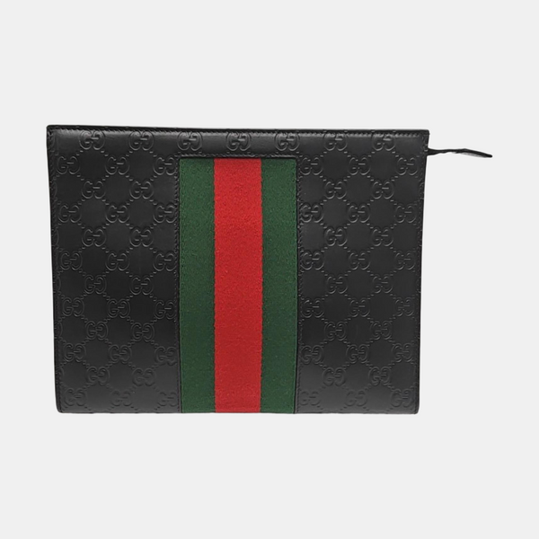 Signature Monogram Calfskin Black