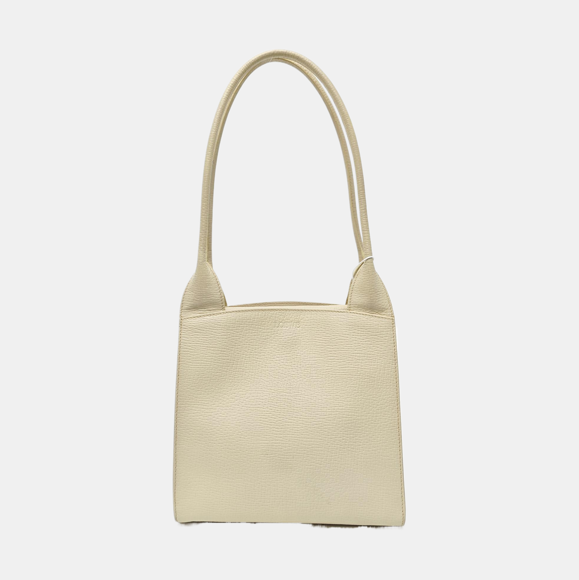 Calfskin Top Handle Bag Beige