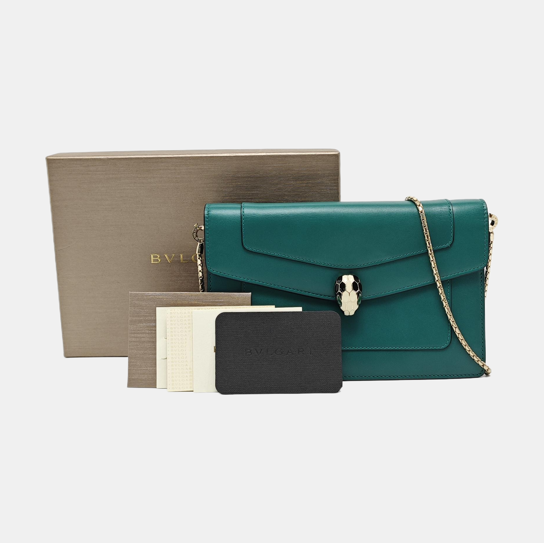 SERPENTI FOREVER Quilted Calfskin Green