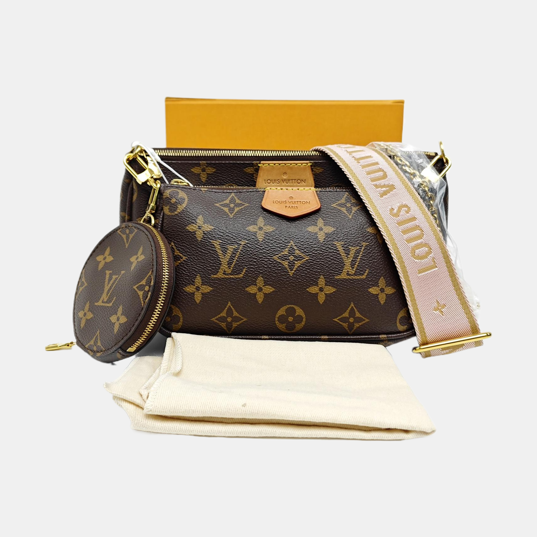 MULTI Monogram Coated Canvas Brown