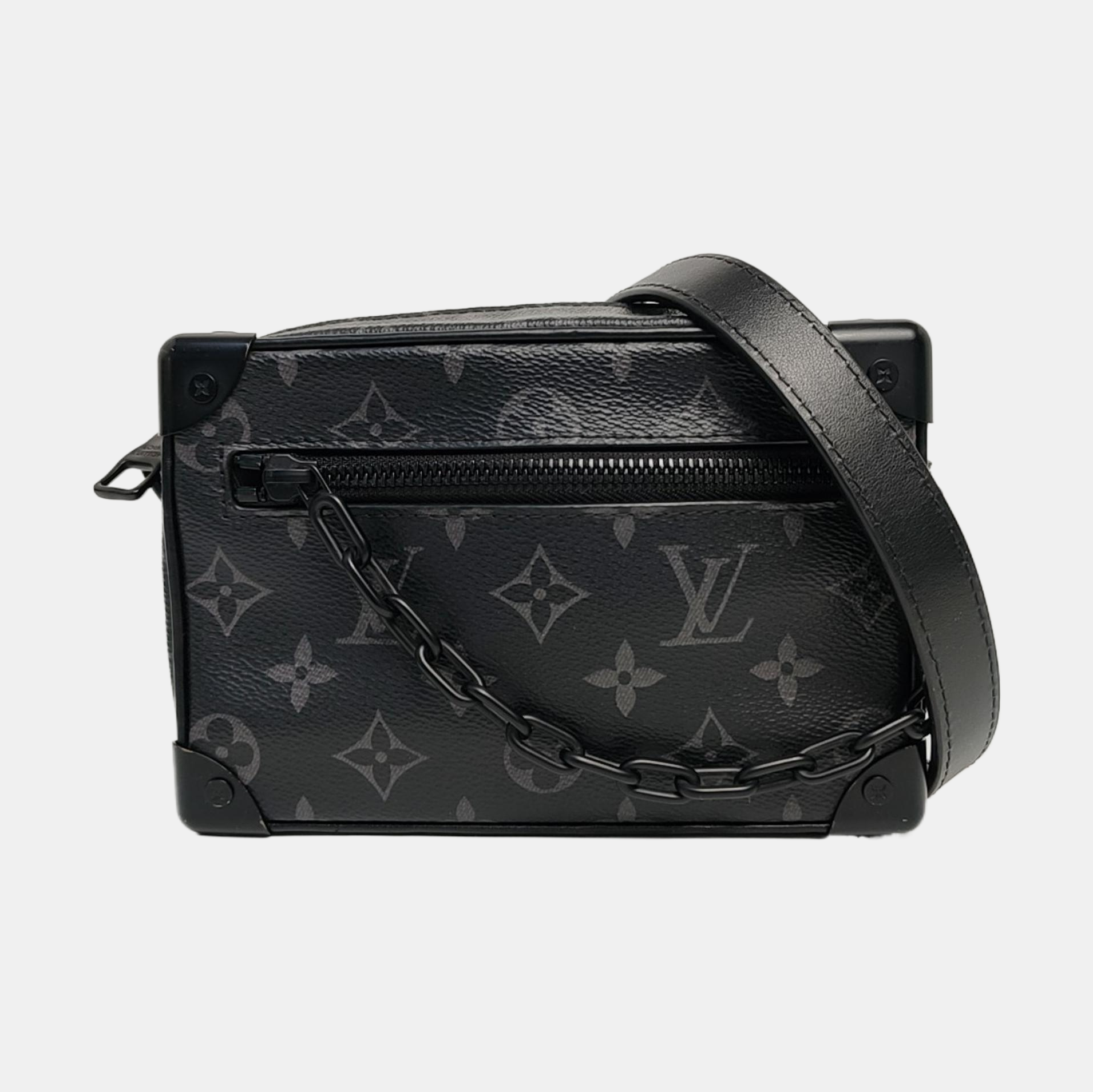 SOFT TRUNK Mini Monogram Coated Canvas Black