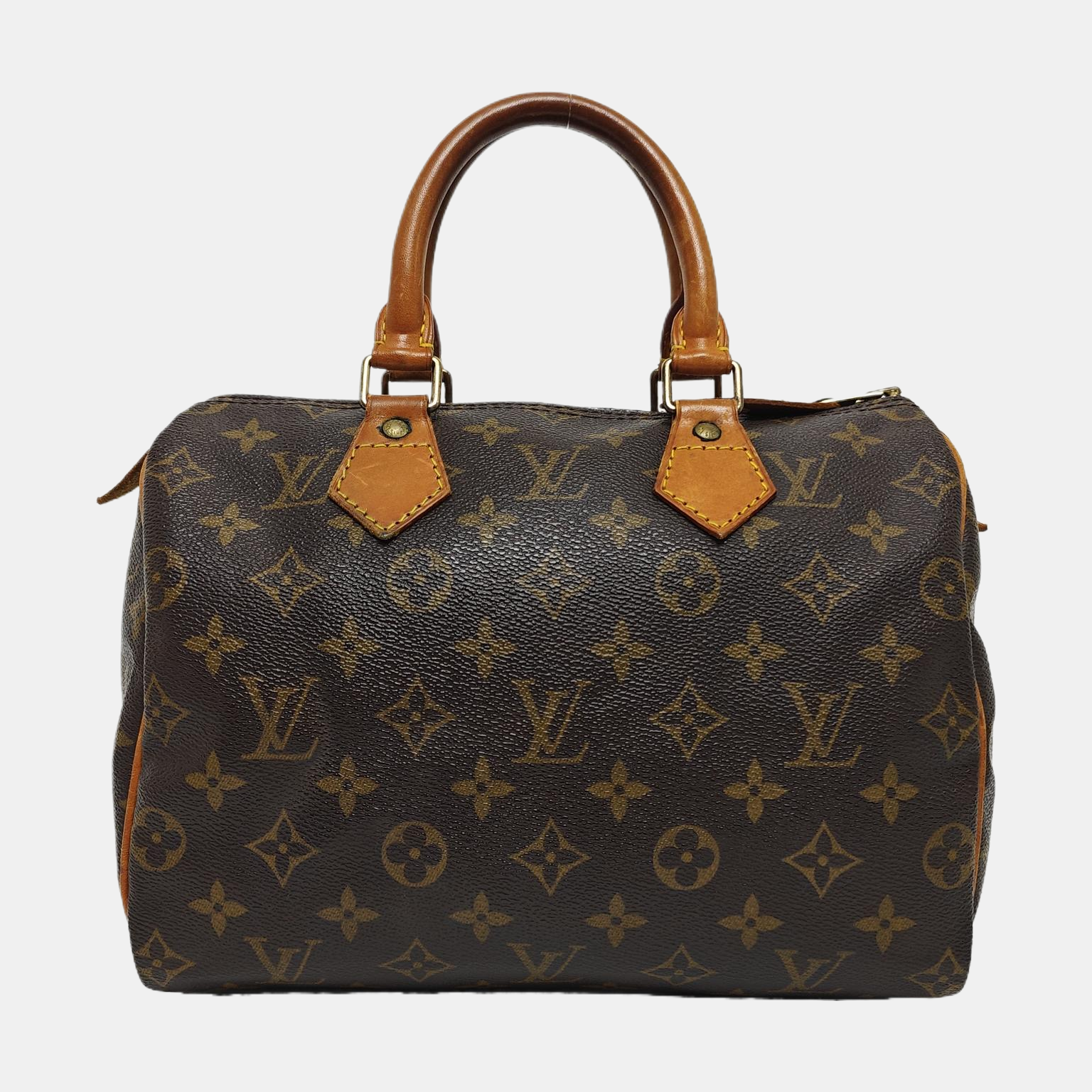 SPEEDY 25 Monogram Coated Canvas Brown