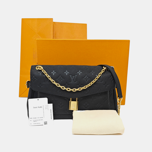 Anytime Flap Monogram Calfskin Black