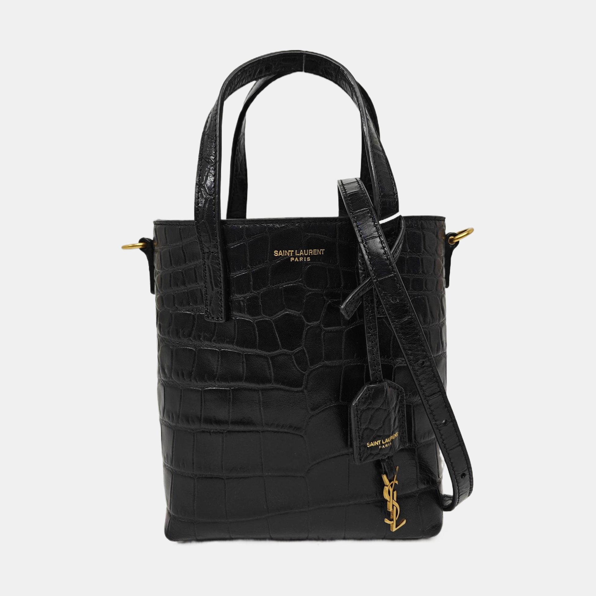 Calfskin Shoulder Bag Black