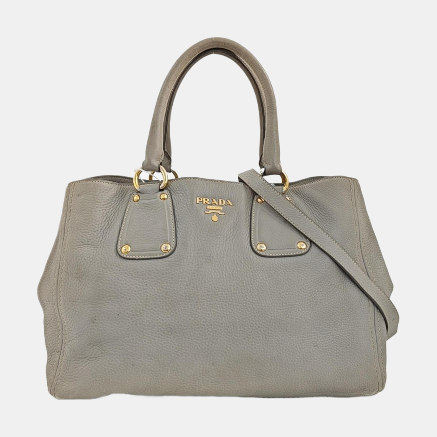 Calfskin Tote Bag Gray