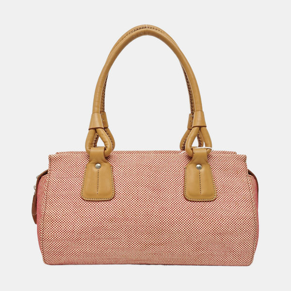 Canvas Top Handle Bag Red