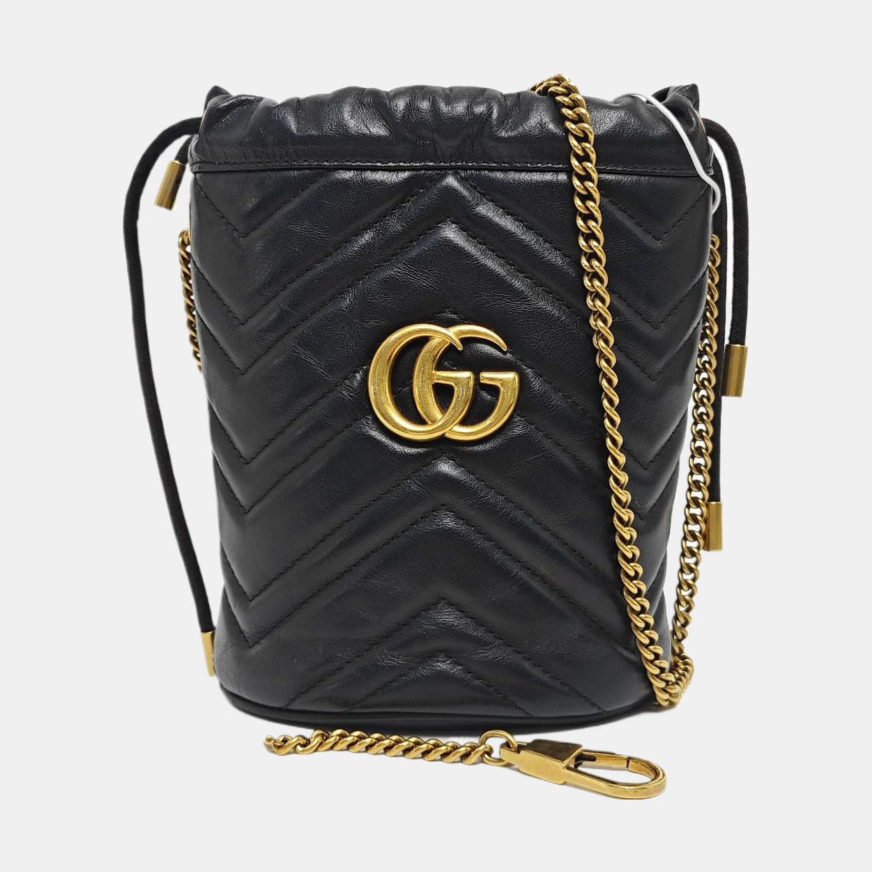GG Marmont Mini Quilted Calfskin Black