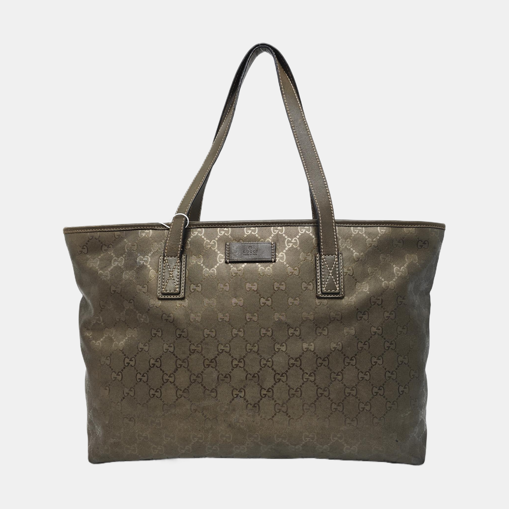 GG Imprime Monogram Coated Canvas Green
