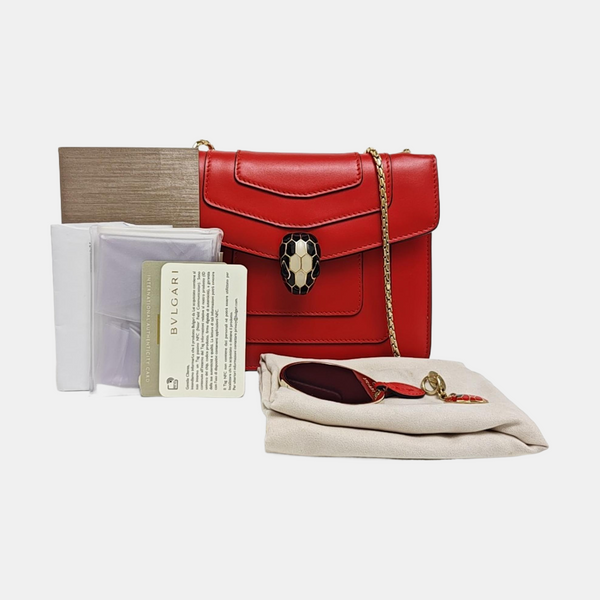 SERPENTI FOREVER Calfskin Red