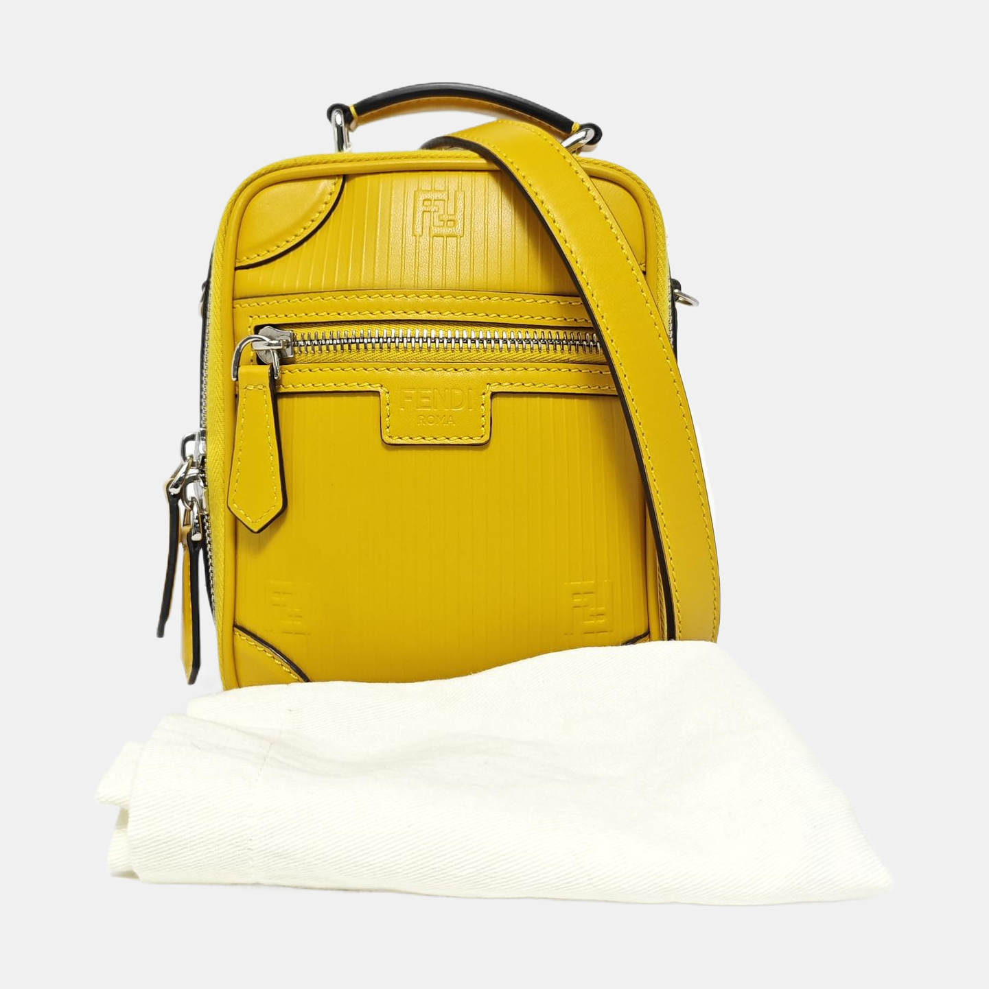 Calfskin Shoulder Bag Mini Yellow