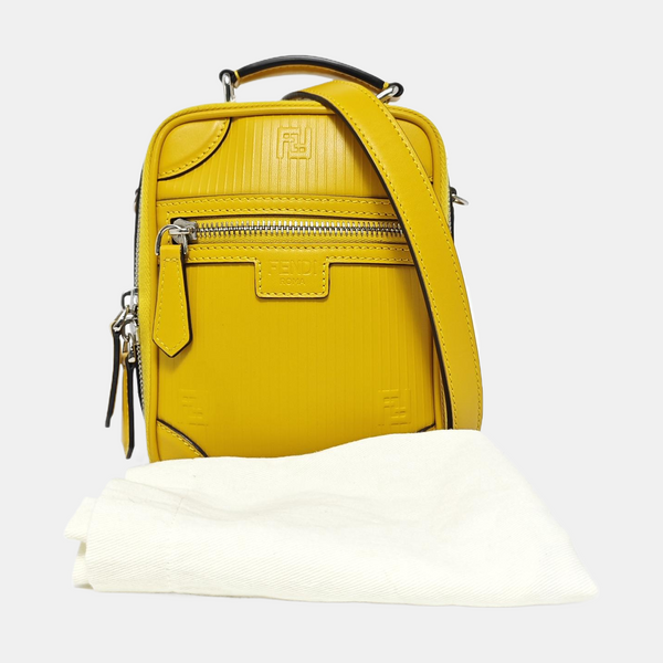 Calfskin Shoulder Bag Mini Yellow