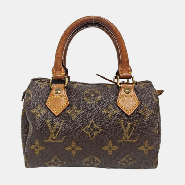 SPEEDY Nano Monogram Coated Canvas Brown