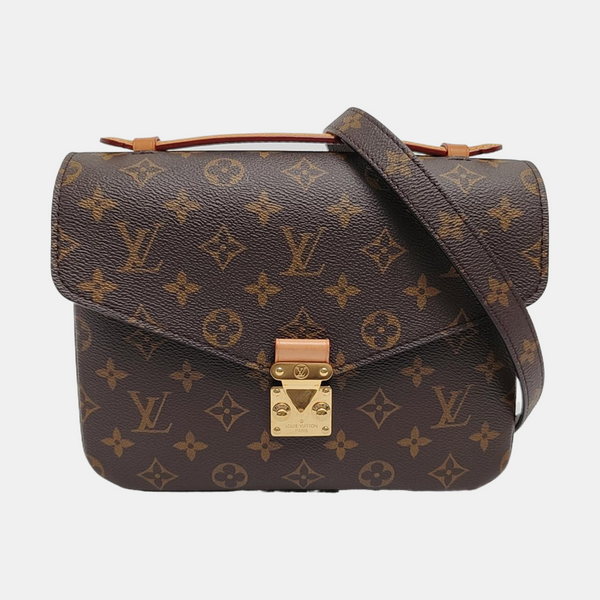 MÉTIS MM Monogram Coated Canvas Brown