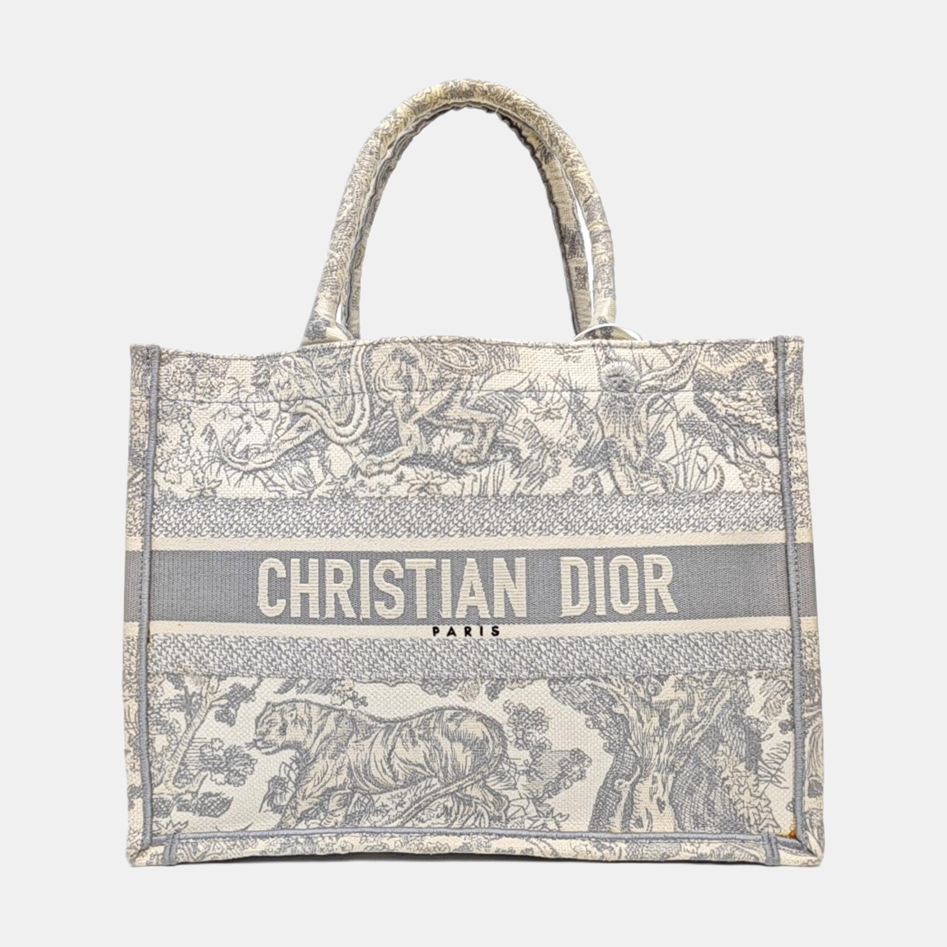 Book Tote Medium Canvas Gray