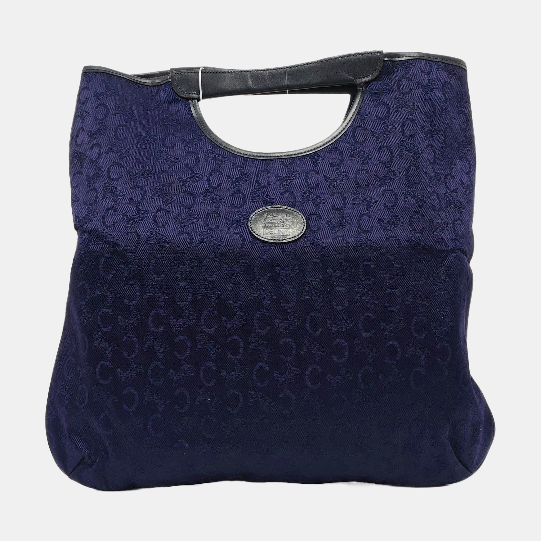 Canvas Top Handle Bag Blue