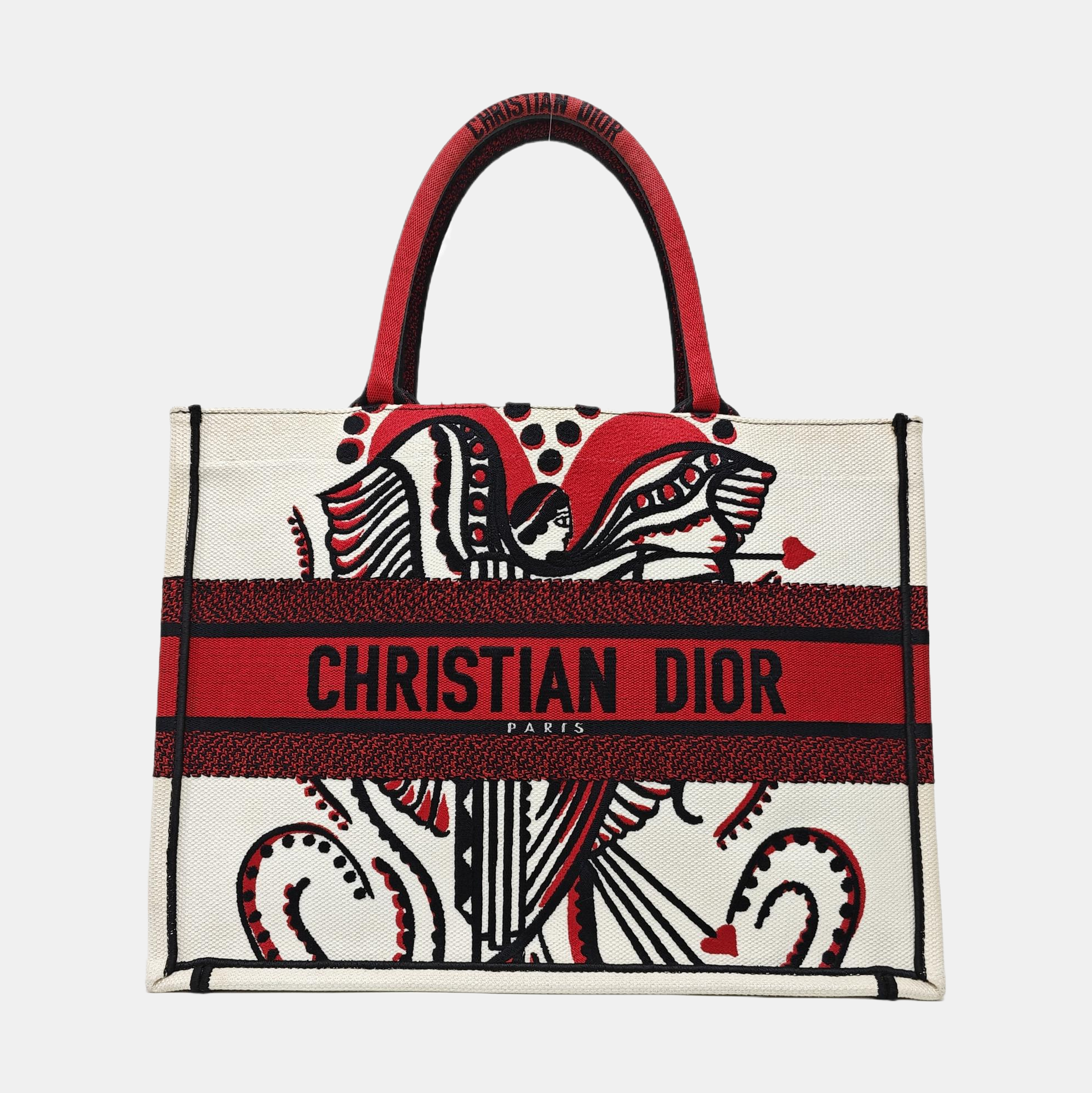 Book Tote Medium Canvas White