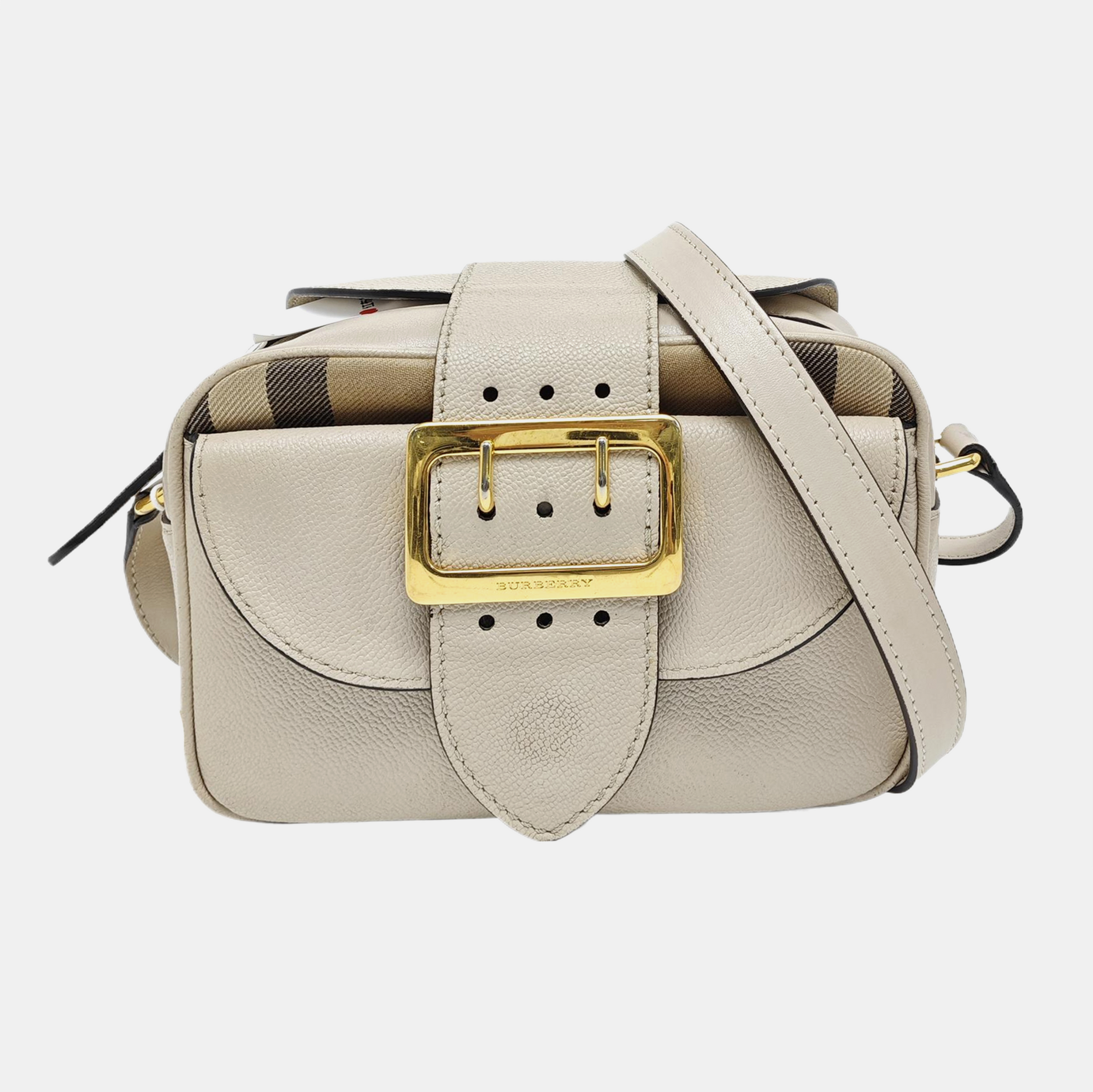 Buckle Calfskin Beige