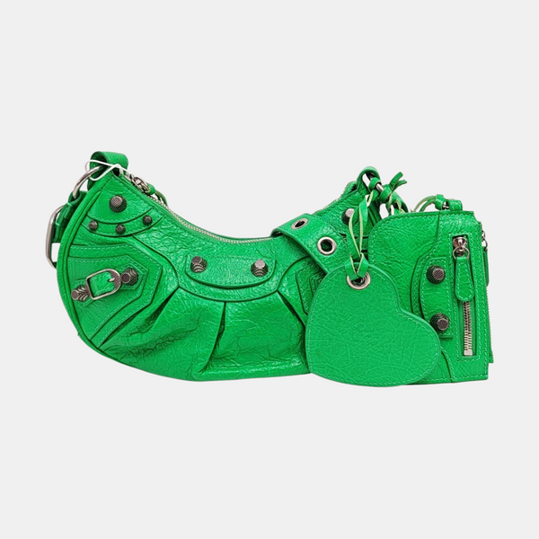 Le Cagole Mini Lambskin Green