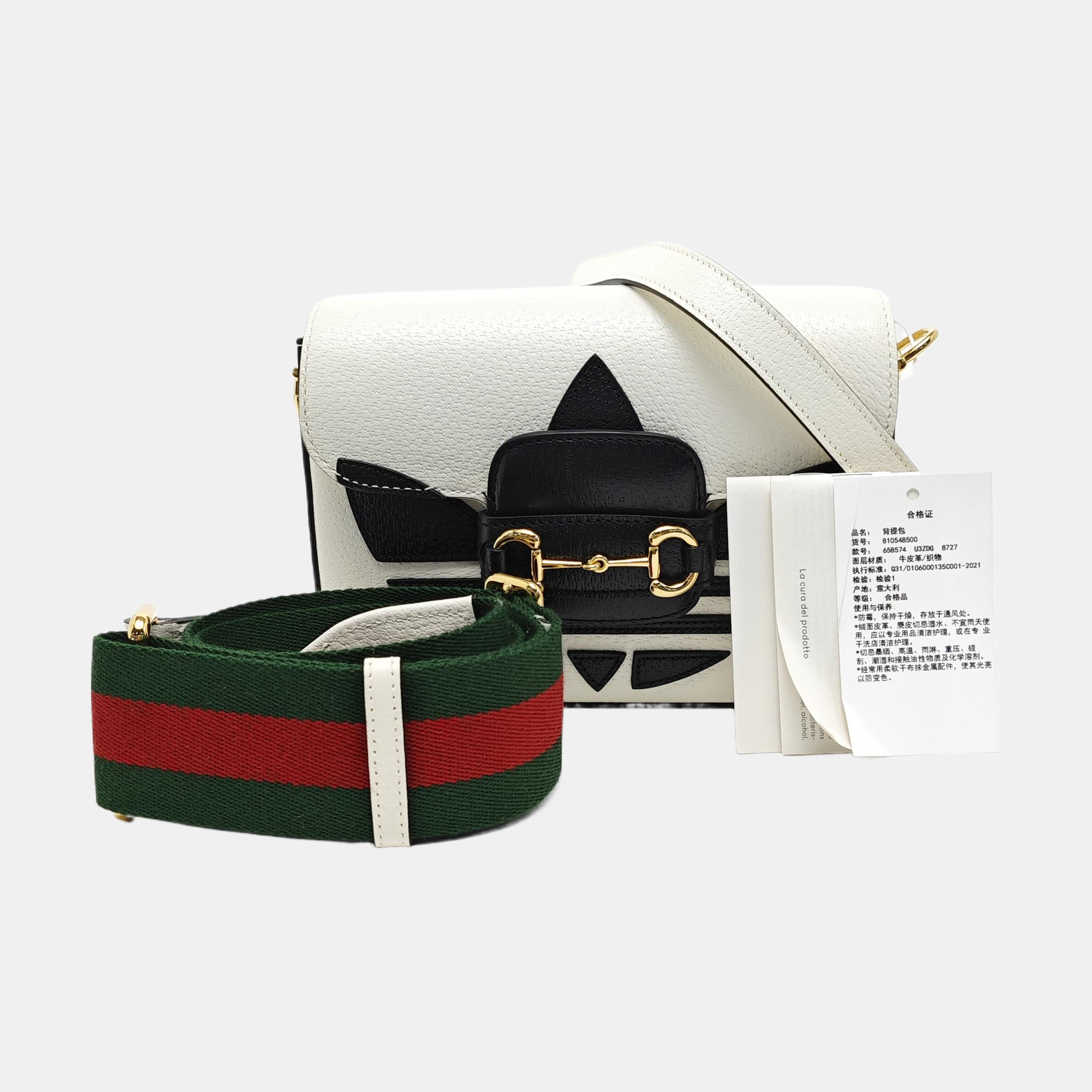 Authenticated pre-owned  Horsebit 1955 Mini Calfskin White - Shoulder Bag at Looply