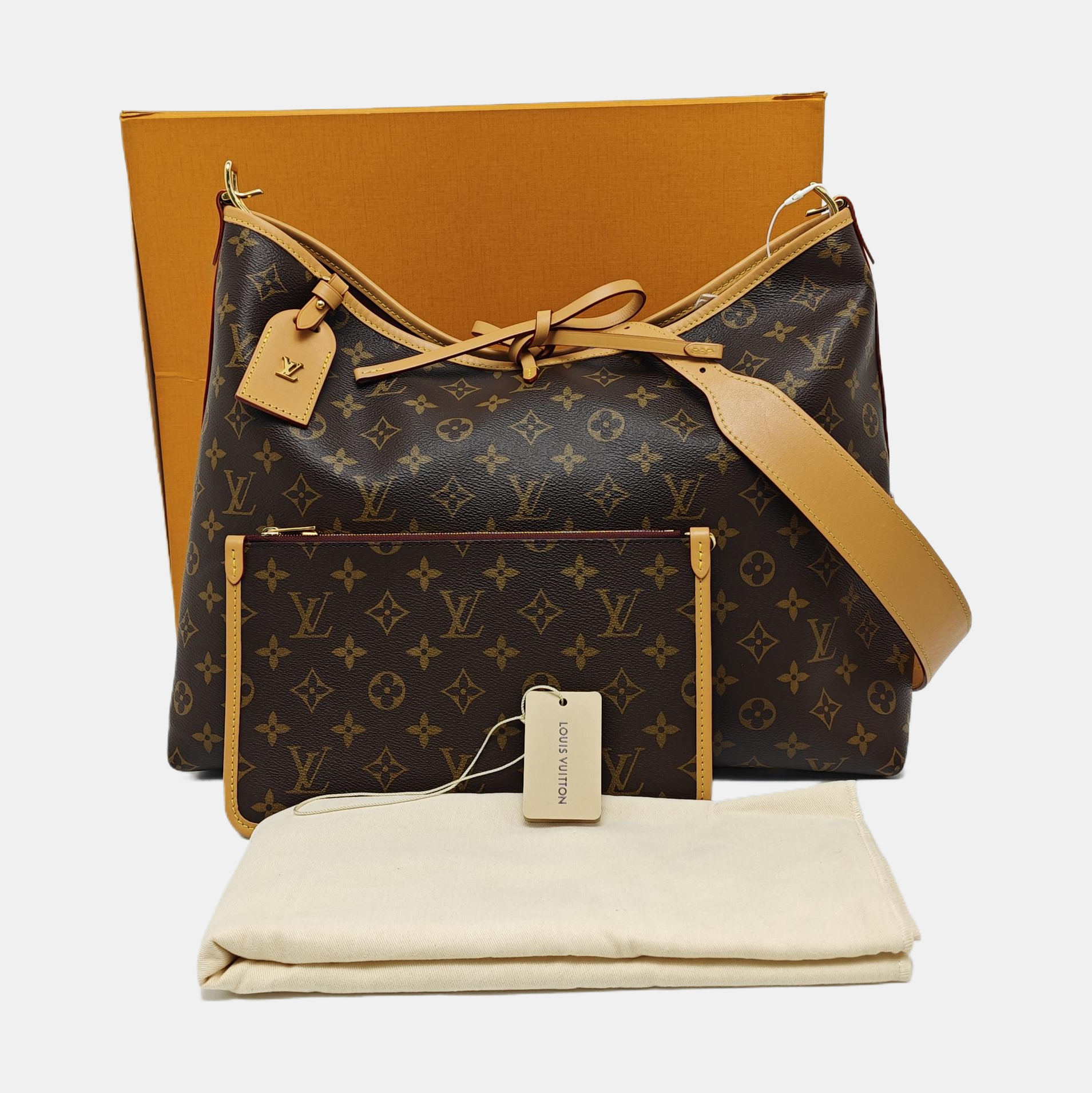 CARRYALL MM Monogram Coated Canvas Brown