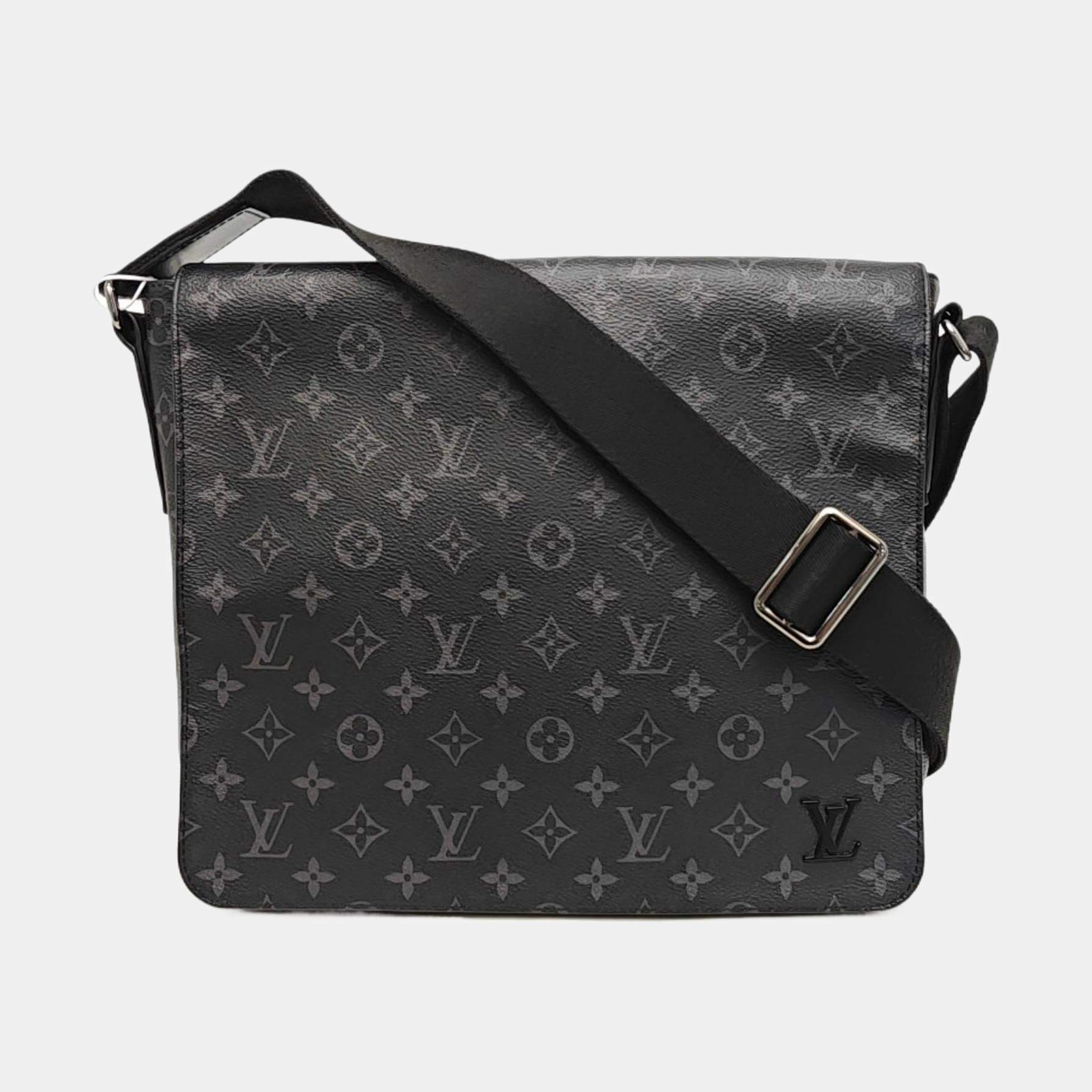 DISTRICT MM Monogram Coated Canvas Black